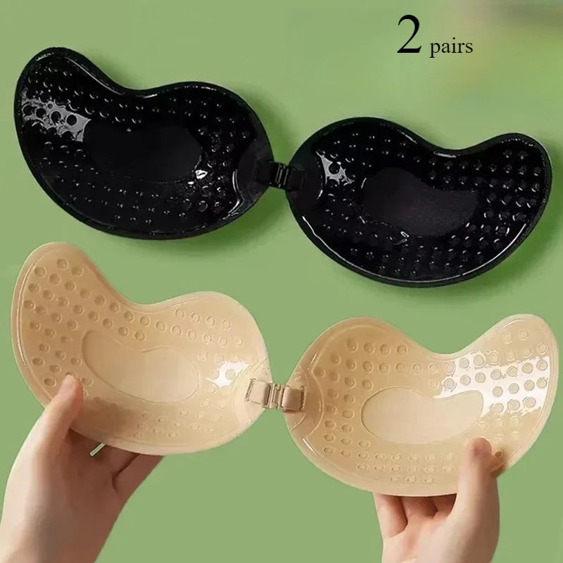 Sticky Push-Up Bra | Strapless, Backless, Reusable